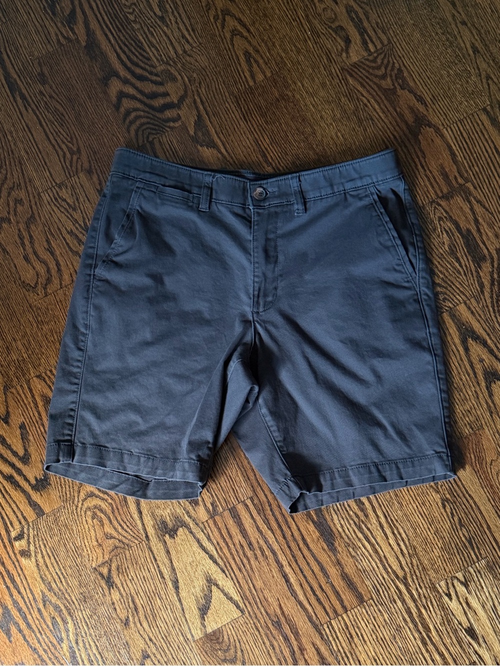 Sonoma Slate Blue Casual Flat-Front Shorts